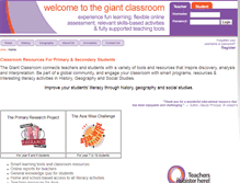 Tablet Screenshot of giantclassroom.com.au